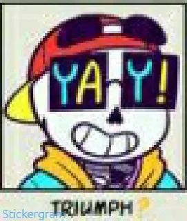 😁 emoji Yolo sans Telegram sticker 8 of 15