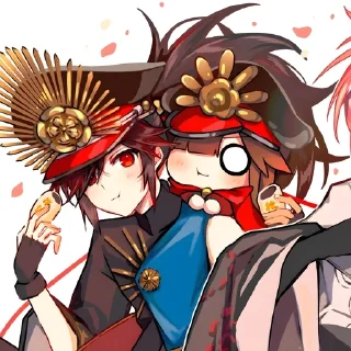 🔥 emoji 🥰 | Chibi Oda ᨒ @KurumiFan ⛩️ Telegram sticker 16 of 120