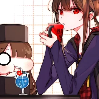 🥤 emoji 🥰 | Chibi Oda ᨒ @KurumiFan ⛩️ Telegram sticker 18 of 120