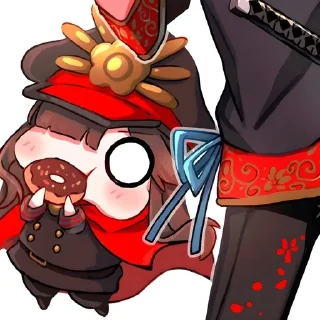 🍩 emoji 🥰 | Chibi Oda ᨒ @KurumiFan ⛩️ Telegram sticker 20 of 120