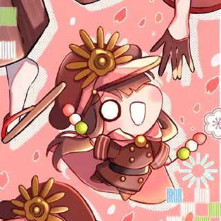🍡 emoji 🥰 | Chibi Oda ᨒ @KurumiFan ⛩️ Telegram sticker 12 of 120