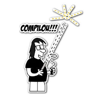 Sticker from Vida de Programador