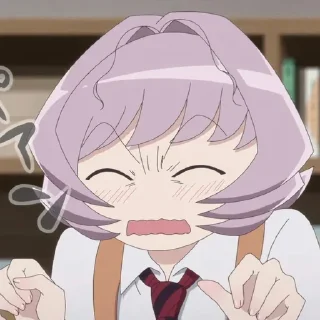 😖 emoji Najimi Osana @animestickersii Telegram sticker 2 of 49