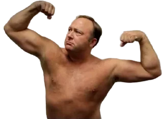 💪 emoji BASED ALEX JONES Telegram sticker 17 of 77