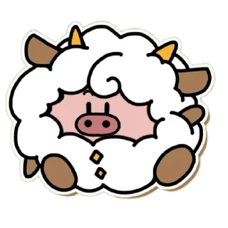 😊 emoji 乖巧的菜猪3 Telegram sticker 10 of 60