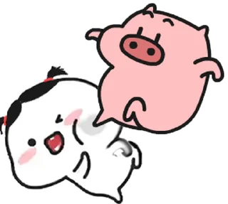 😊 emoji 乖巧的菜猪3 Telegram sticker 8 of 60