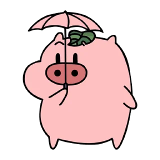 😊 emoji 乖巧的菜猪3 Telegram sticker 17 of 60