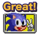 👍 emoji Sonic Telegram sticker 10 of 24