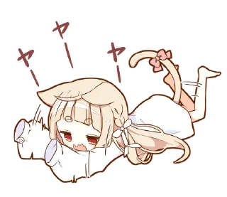 😫 emoji NEKOMIMI girl Telegram sticker 23 of 105