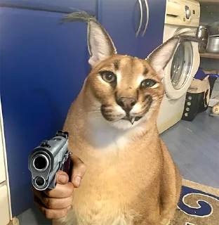 🔫 emoji Big Floppa Telegram sticker 15 of 74