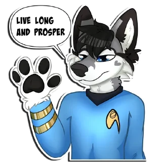 Sticker from Huskers Husky