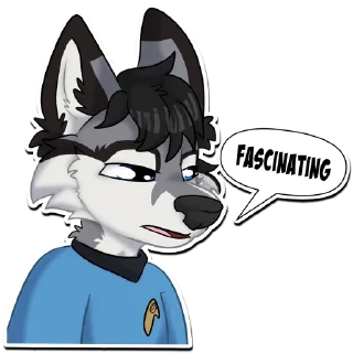 Sticker from Huskers Husky