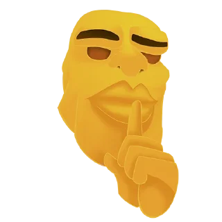 🤫 emoji MEWING Telegram sticker 17 of 39