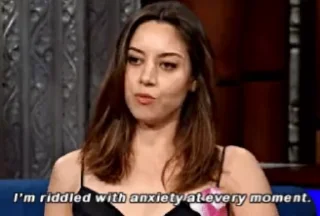🫨 emoji aubrey plaza core Telegram sticker 18 of 30