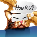 😊 emoji Meme The Cat Telegram sticker 20 of 42