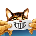 😬 emoji Meme The Cat Telegram sticker 9 of 42