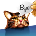 🚶 emoji Meme The Cat Telegram sticker 11 of 42