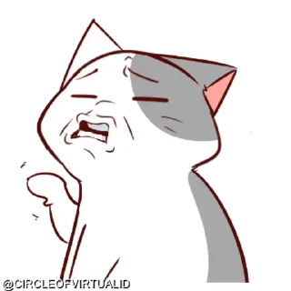Sticker from @CIRCLEOFVIRTUALID KUCING GILA