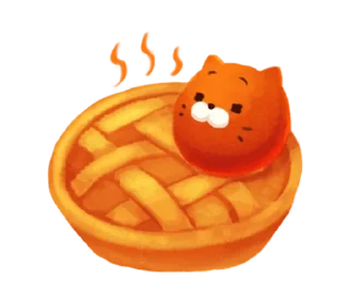🥧 emoji maybe a little strange cat. @moe_sticker_bot Telegram sticker 14 of 40