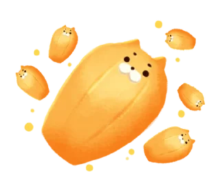 🍞 emoji maybe a little strange cat. @moe_sticker_bot Telegram sticker 19 of 40