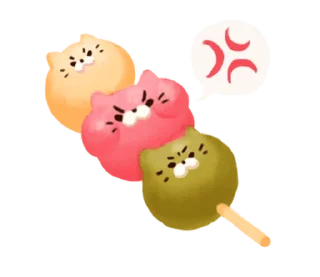 😡 emoji maybe a little strange cat. @moe_sticker_bot Telegram sticker 9 of 40