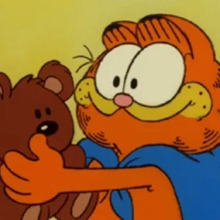 🥧 emoji 𑄽ৎ﹕Garfield by @mirtilinhos Telegram sticker 14 of 15