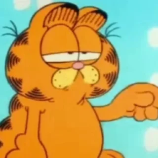 🥧 emoji 𑄽ৎ﹕Garfield by @mirtilinhos Telegram sticker 7 of 15