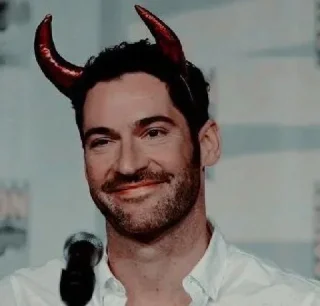 😊 emoji Lucifer ❤️  @sticker_pack_channel — @stckrRobot Telegram sticker 7 of 62