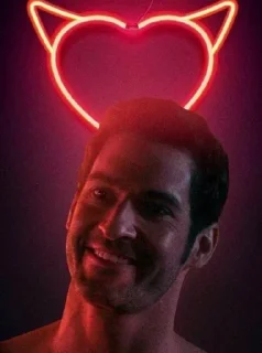 😂 emoji Lucifer ❤️  @sticker_pack_channel — @stckrRobot Telegram sticker 21 of 62
