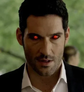 😡 emoji Lucifer ❤️  @sticker_pack_channel — @stckrRobot Telegram sticker 22 of 62