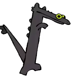 😊 emoji Dancing Toothless Telegram sticker 5 of 8