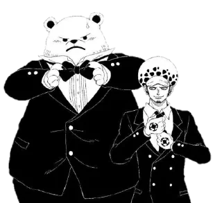 🕴 emoji Trafalgar D Law @Blue_rose_sword Telegram sticker 22 of 40