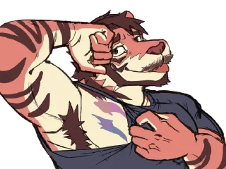 🥵 emoji Ato's Legally Distinct Stickers Telegram sticker 5 of 64