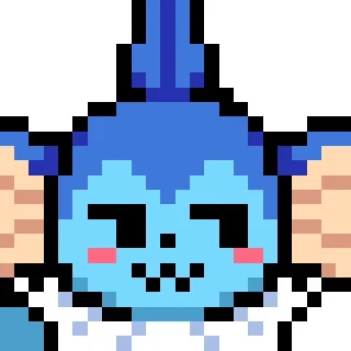 😏 emoji Pixel Art Eeveelutions Telegram sticker 11 of 82