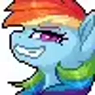 😊 emoji @my_pony_little pixel ART Telegram sticker 9 of 11