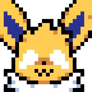 🥲 emoji Pixel Art Eeveelutions Telegram sticker 20 of 82