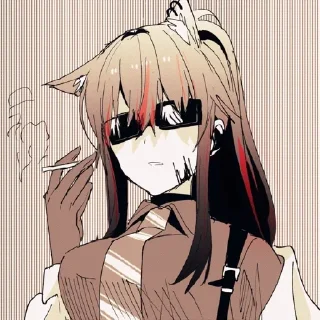 Sticker from Texas (Arknights)
