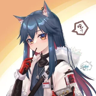 Sticker from Texas (Arknights)