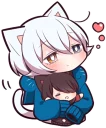 😪 emoji White Kitten (3) Telegram sticker 18 of 120