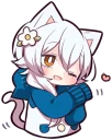 🙏 emoji White Kitten (3) Telegram sticker 7 of 120