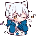 🎶 emoji White Kitten (3) Telegram sticker 21 of 120