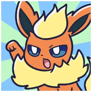 🤜 emoji Eeveelutions Telegram sticker 17 of 100