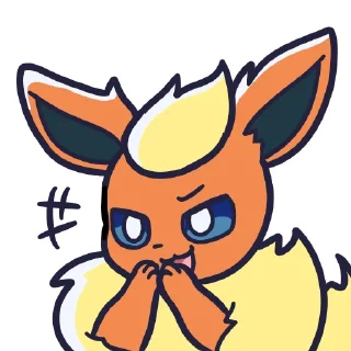 😁 emoji Eeveelutions Telegram sticker 21 of 100