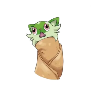 😞 emoji Sprigatito! by @Teethshank Telegram sticker 10 of 10
