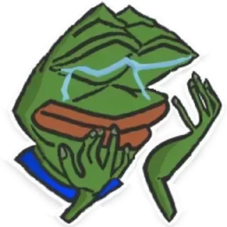 😭 emoji @Imrick-frog-Sticker Telegram sticker 5 of 29