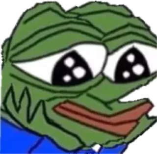 😔 emoji @Imrick-frog-Sticker Telegram sticker 14 of 29