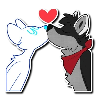 💋 emoji Kitsunetsuki's favs 10 — @stckrRobot Telegram sticker 17 of 120