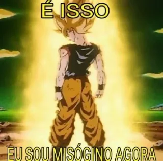 🧔 emoji Goku misógino ¦ @figurinhasWa Telegram sticker 5 of 71