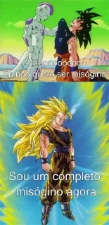 🧔 emoji Goku misógino ¦ @figurinhasWa Telegram sticker 10 of 71