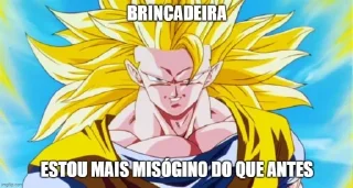 🧔 emoji Goku misógino ¦ @figurinhasWa Telegram sticker 13 of 71
